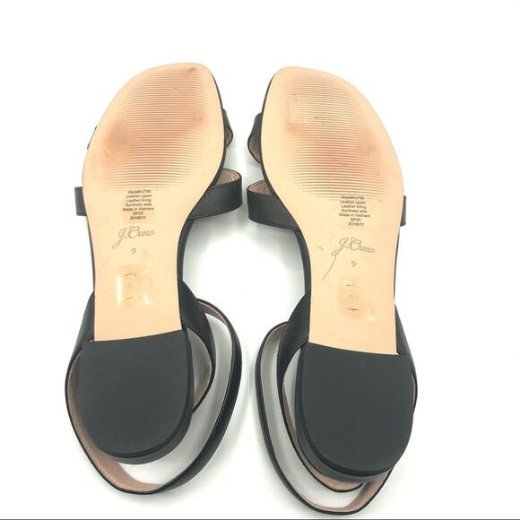 J.Crew Women's Black Abbie Cross Strap Sandals Sz 9 - Picture 7 of 11